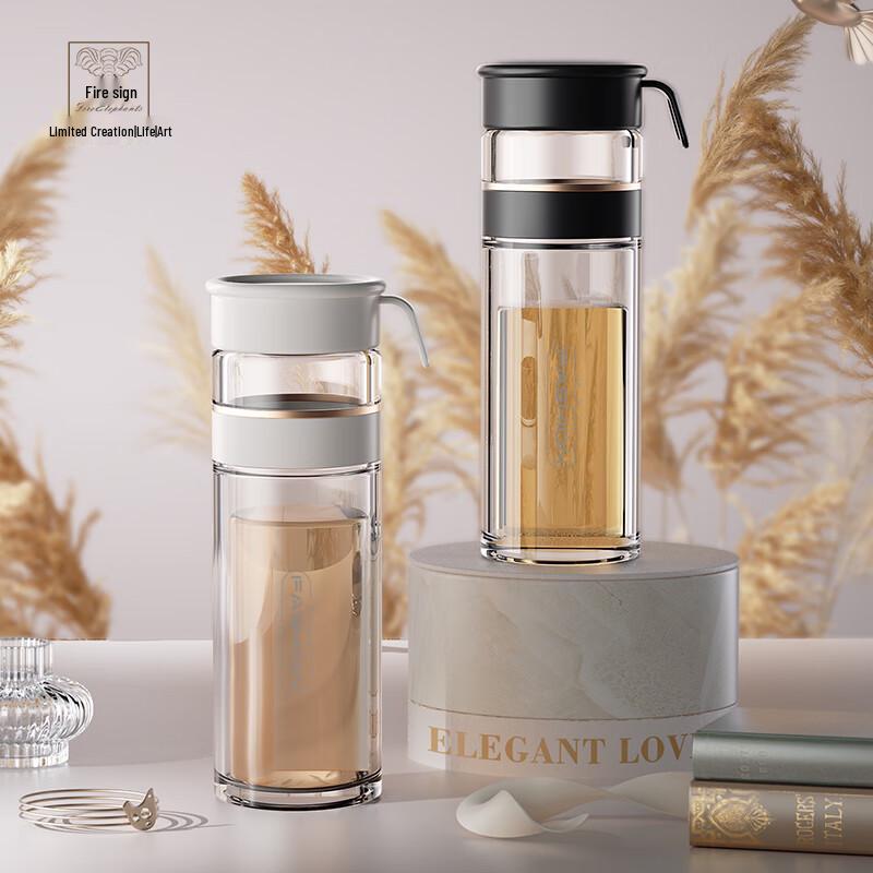 Tea Infuser Borosilicate Glass Bottle