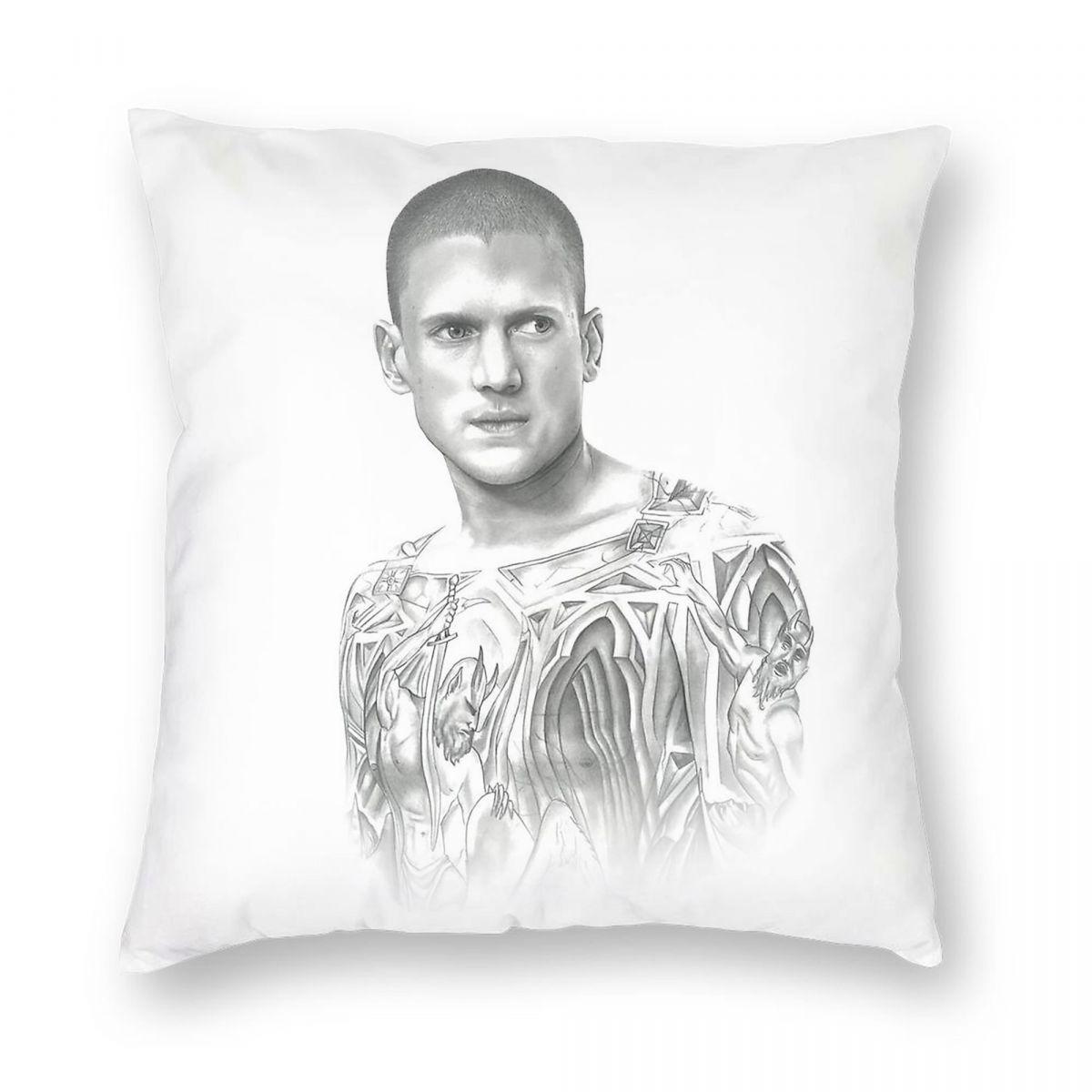 Michael Scofield Prison Break Square Pillowcase Polyester Linen Velvet Printed Zip Decor Home Cushion Cover 30x30cm