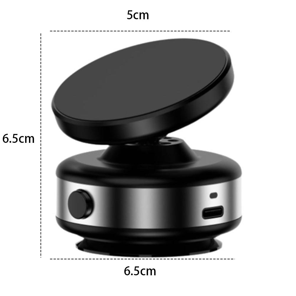 Car Magnetic Vacuum Adsorption Bracket 360 Degree Rotating Aluminum Alloy Mobile Phone Holder Car Mount For iPhone Huawei Xiaomi