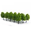 20pcs 9/5cm Mini Model Trees For Train Layout Railway Railroad Diorama Wargame Park Landscape Scenery Miniature Fake Model Trees