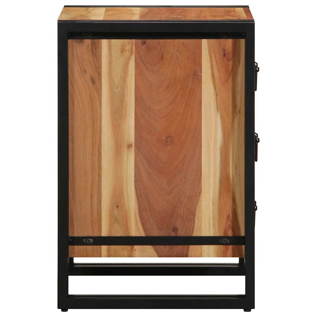 Nightstand Brown 40 X 40 X 59 Cm Solid Acacia Wood