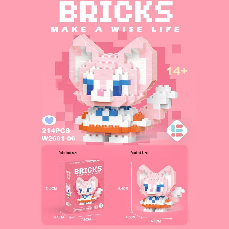 StellaLou Cartoon Minifigure Building Blocks – Educational Assembled Toys Blind Box Gift