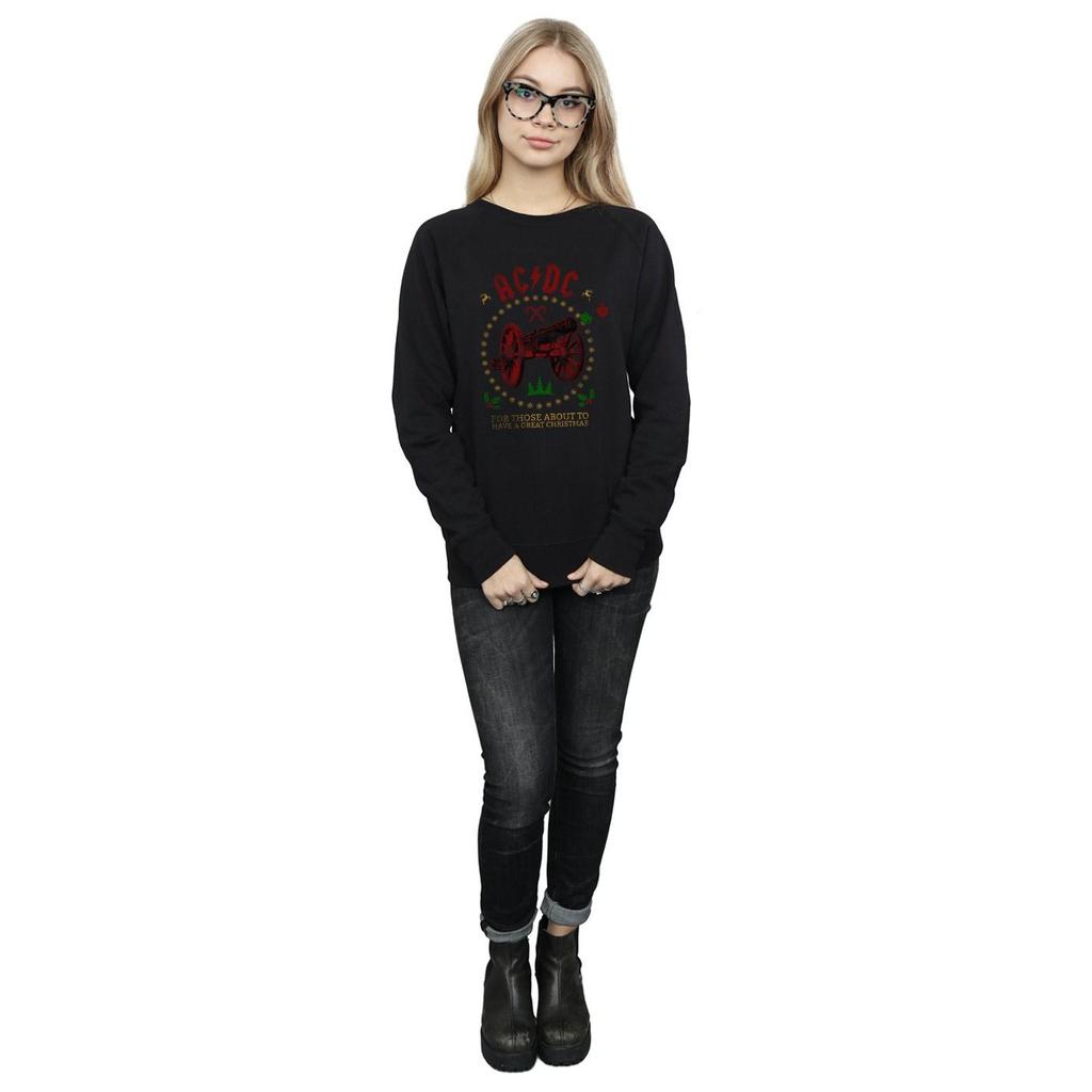 AC/DC Womens/Ladies Christmas For Those Sweatshirt