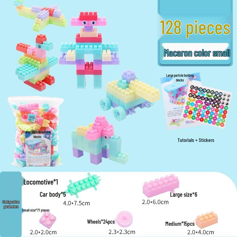 Large Particle Building Blocks for Children's Early Education (Ages 3-6)