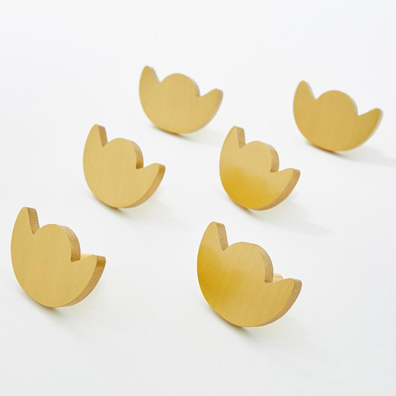 1 Stück Messing Kleiderschrank- und Schranktürgriff Personalisiertes Kinderzimmer Modern Schlicht und Leichter Luxus Gold Schublade Kleiner Griff