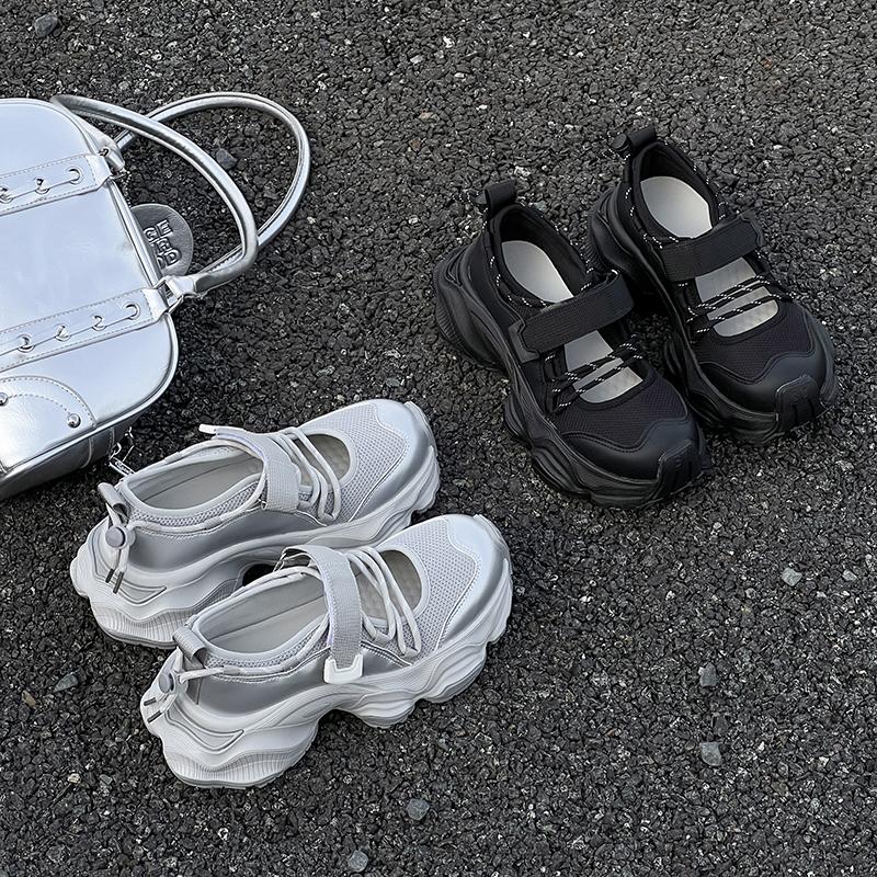 Mesh Women Platform Sneakers Casual Flats Sport Shoes Summer Brand Breathable Running Shoes Sandals Hiking Mujer Zapatos