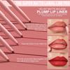 DUNUF 6-Piece Velvet Matte Lip Liner Set - Long-Lasting Lipstick & Pencil Artifact