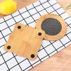 Desktop Heat-Resistant Tableware Mat Anti-Slip Mat Wooden Coasters Table Protection Circular Square Insulation Pad