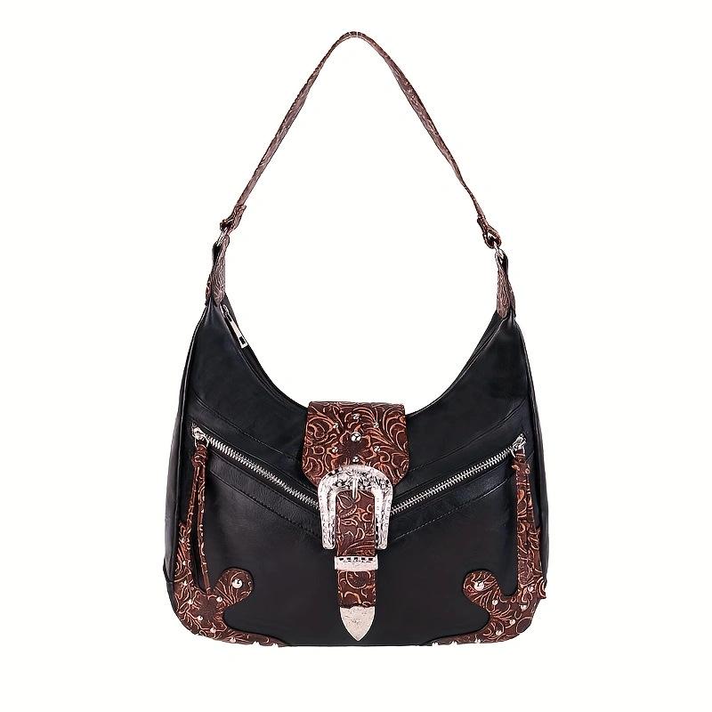 

Tote Bag with Retro Style Hobo Bag, New Trendy Women s European and American Shoulder Bag, High-end Handbag for Women чорний