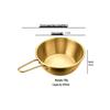 Wutuo Gold Plated Stainless Steel Handle Bowl