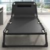 Rollaway Bed Single Bed Home Simple Nap Bed Office Outdoor Nap Camp Bed Multi-Functional Recliner Chair Four Gears Adjustable