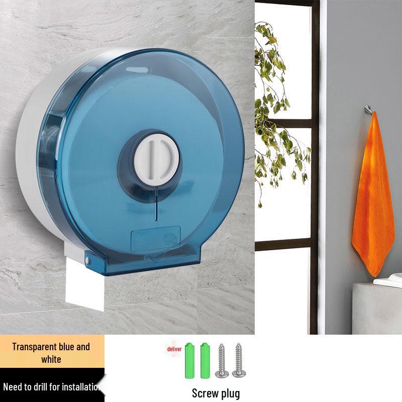 Waterproof Large Roll Toilet Paper Holder for Hotel or Guesthouse Bathrooms