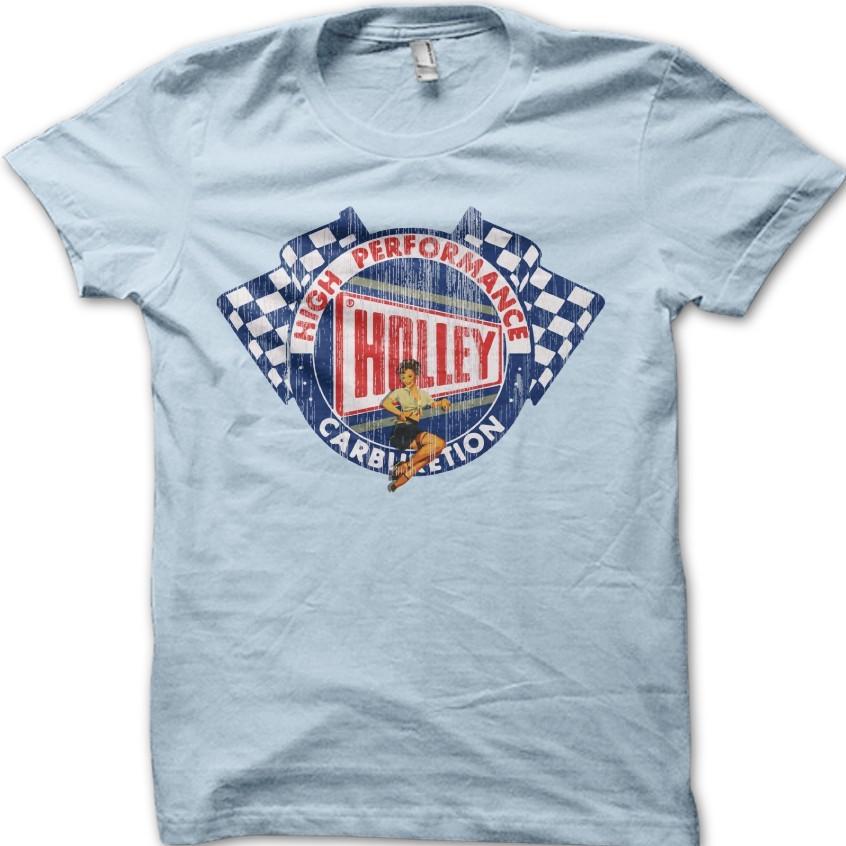 High Performance Holley Classic Retro Motorsport Vintage Car T-Shirt 06164 M