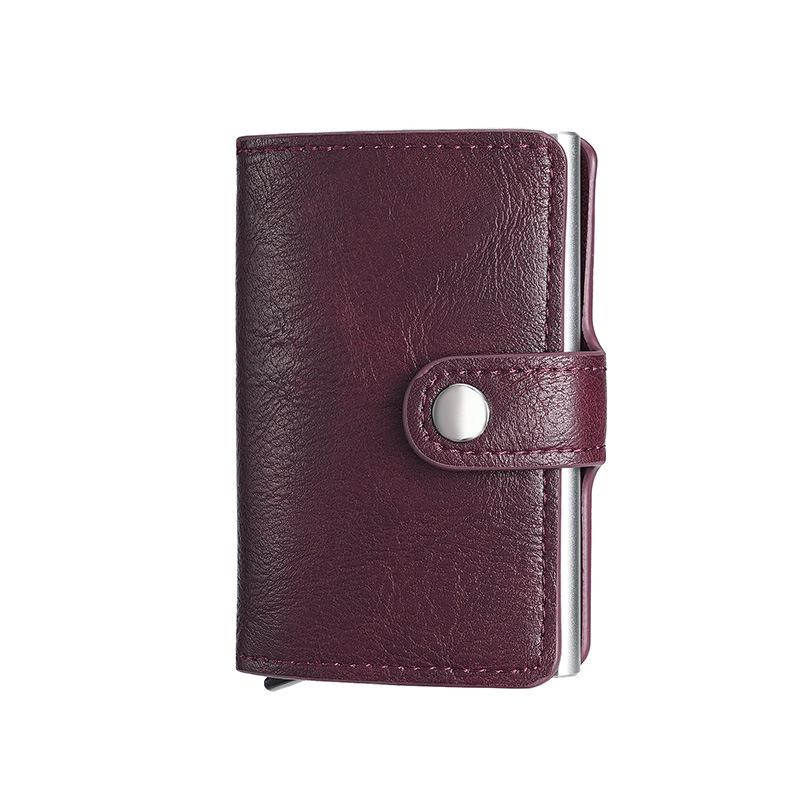 RFID Aluminum Alloy Credit Card Holder - Anti-Theft Pop-Up Design