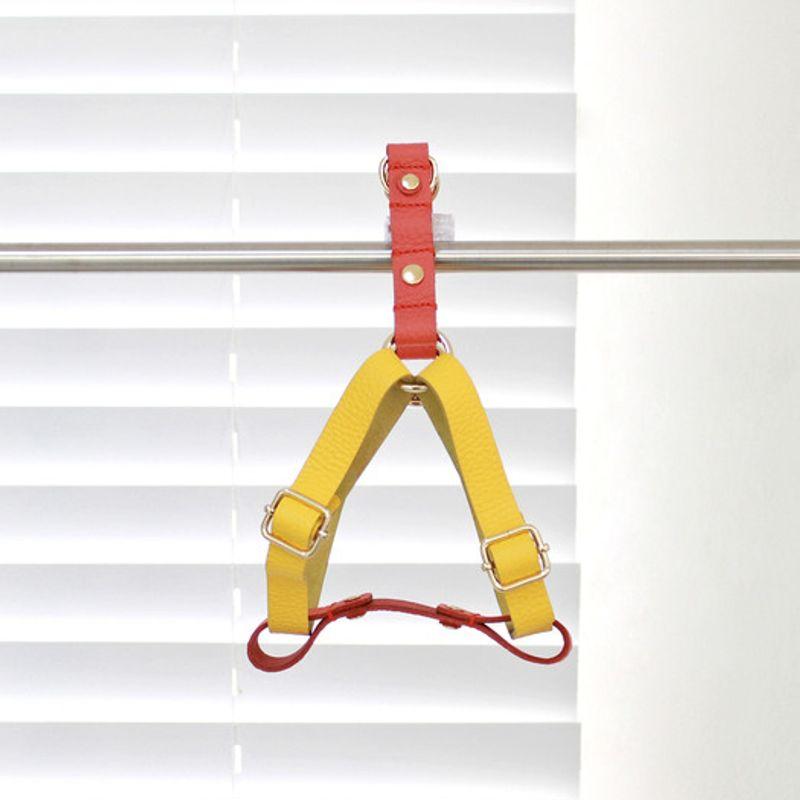 MAISON DE MIU Laufgeschirr Gelb/Koralle