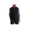 Polo Ralph Lauren Solid Color Single-Breasted Zipper Pocket Stand Collar Sleeveless Down Jacket Men outerwear Navy-Blue MNPOOTW1N220072-410