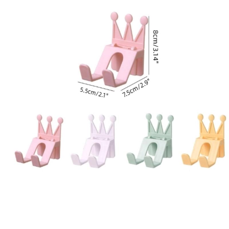 Crown Mobile Phone Holder Ornaments Punch-Free Bathroom Storage Rack Gaming Headset Game Controller Rack
