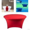 Cocktail Spandex Table Cover Fitted Elastic Tablecloth for Round Tables