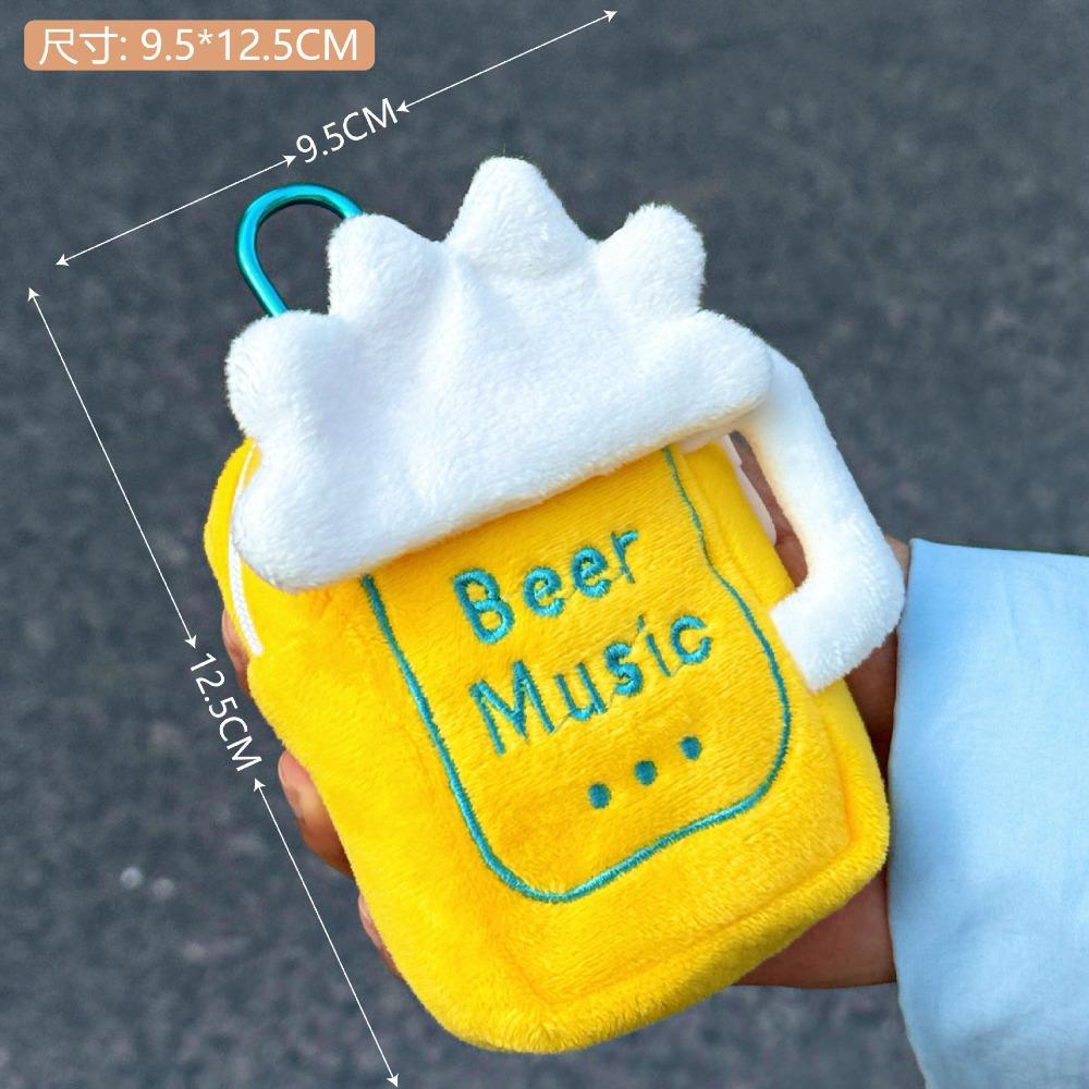 

Круглый плюшевый кошелек для монет, подвеска в виде сумки-бургера, портативный милый брелок, детский Style 1