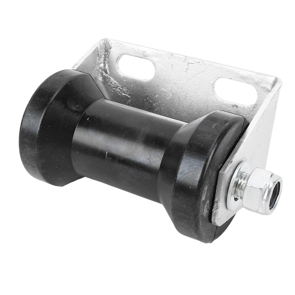 5 Inch Rubber Boat Trailer Roller with Steel Bracket Keel Roller Assembly Kit for Replacement