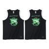 Anta Letter Print Round Neck Sleeveless Basketball Jersey Men tops Black 152231207-3