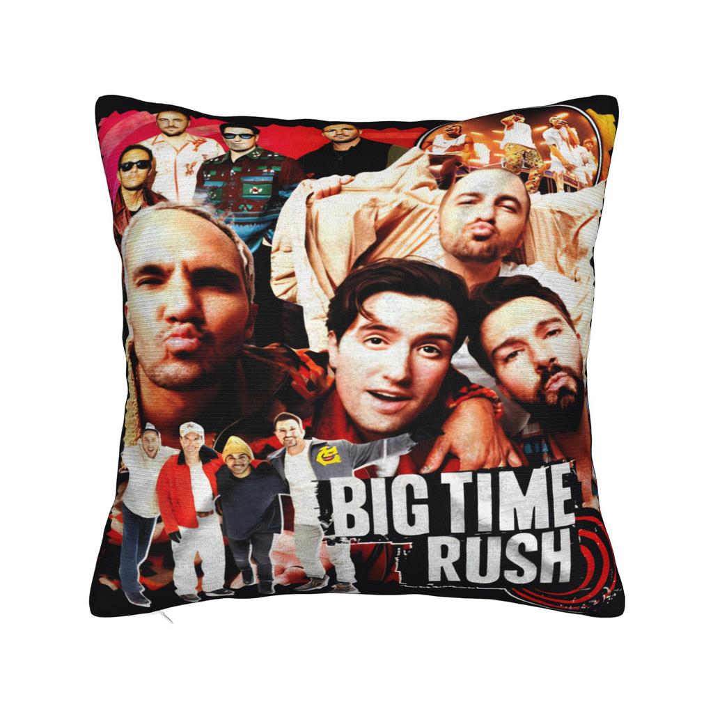Pillow Cover Big Time Rush In Real Life Worldwide Tour 2025 Concert Vintage Pillow Case For Sofa Car Home Decor Pillowcases