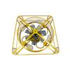 Retro Flush Mount Ceiling Fan Light with Remote - Antique Nostalgic Design for Home and Restaurant.