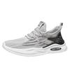New Men Running Shoes Male Sneakers Anti-slip Breathable Men's Walking Shoes Lace Up Soft Casual Shoes Lightweight Gray