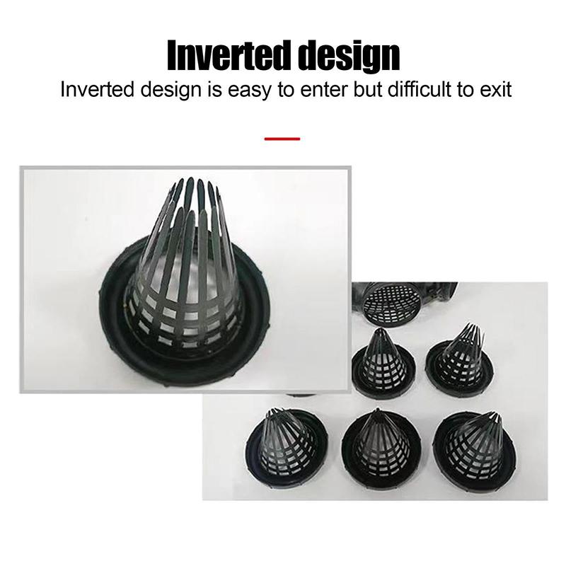 Black Fish Net Cage Fishnet Finless Eel Loach Trap Fishing Pot Durable Plastic Container Mud Cage Container Fishing Traps