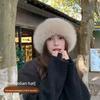 Winter Women's Mongolian Hat Faux Leather Ear Protectors Boater Hat Pullover Hat Windproof and Warm Hat Warm-keeping Korean Version