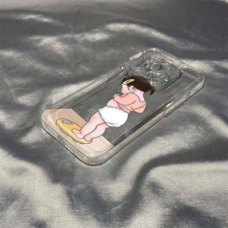 Cute Weighing for Men and Women, Suitable for iPhone 15 Phone Case, iPhone 14 Pro/13/12/XS Max/11 Full Coverage XS