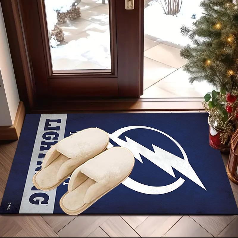Bay Lightning Hockey Area Rug Suitable for Indoor And Outdoor,Carpets for Kitchens, Homes, Offices, Living Rooms,Home Decor,Christmas Gift