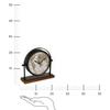 Flavia Table Clock 20Cm Vintage With World Map