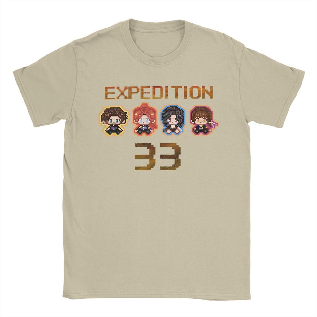 Clair Obscur Expedition 33 Gustav Maelle Lune Sciel TShirts Vintage Cotton Tees Round Neck Short Sleeve T Shirts Clothing