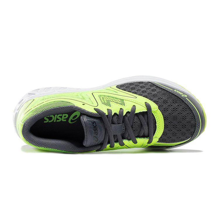 ASICS Fashionable Comfortable Durable Low-Top Kids Running Shoes Kids sneaker Fluorescent-Yellow Black C711N-9707