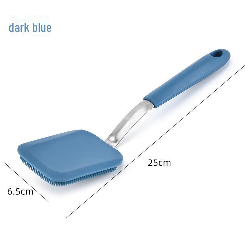 Silicone Spatula Pot Brush, Soft Bristle, Oil-Free, Non-Damaging, Universal Kitchen Cleaner