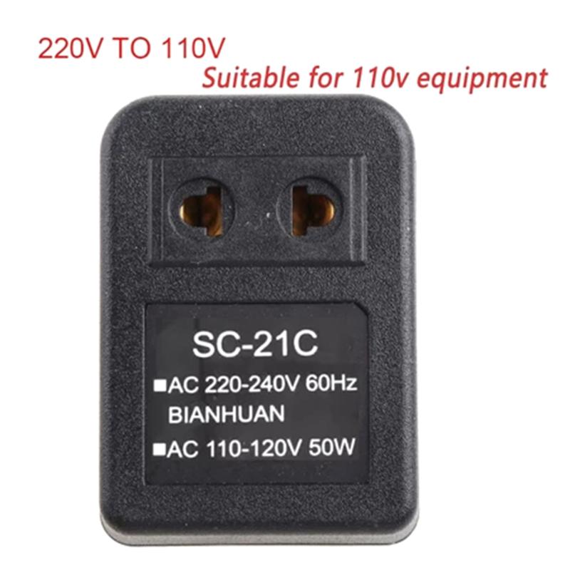 Voltage Converter Universal 50W Step Up Down Transformer 220V 110V Power Regulator for Small Electronics Portable