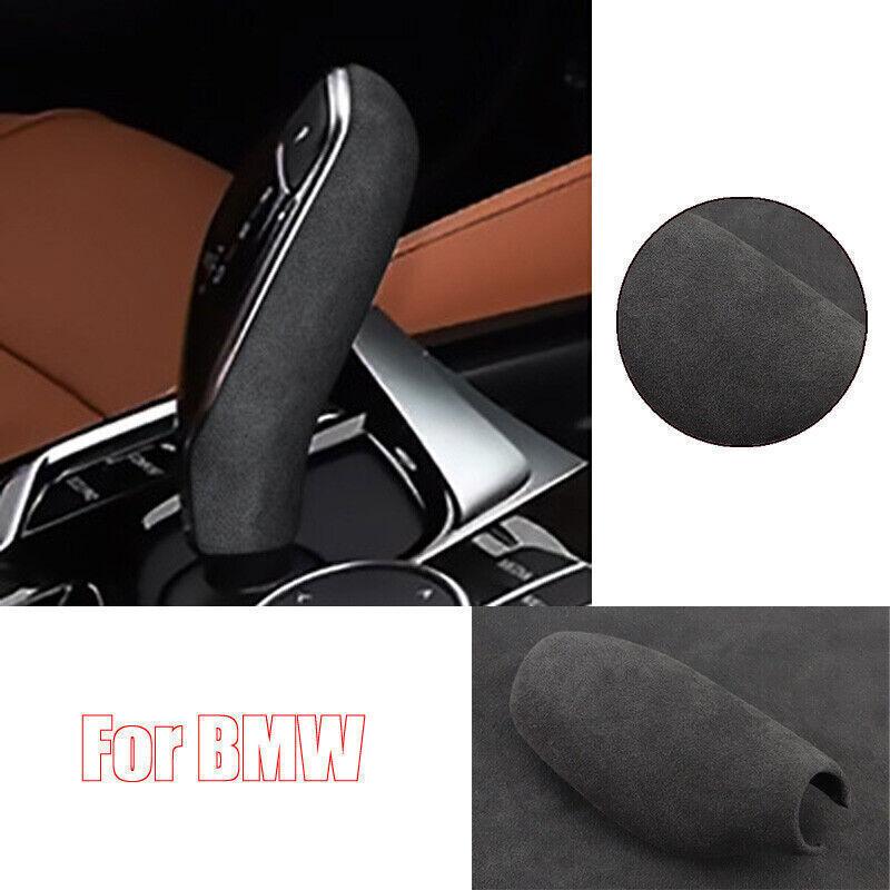 Suede Leather Car Gear Shift Knob Cover Trim For BMW 5 6 7 X3 X4 G11 G12 G01 G30