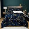 Bohemian Duvet Cover Set Golden Sun Twin Bedding Set Boho Style for Teens Adults Double Queen King Size Polyester Qulit Cover