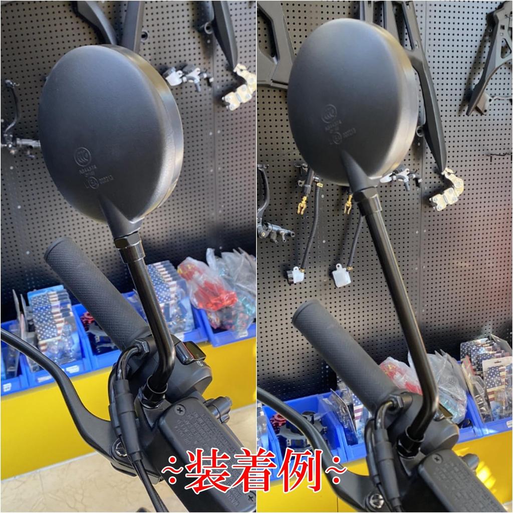 Motorhead Z2 Set of Left and Positive Motorcycle Side Old Chrome Mirror, 2, Right, Thread, 10mm, Mirror, Mirror, Round, Universal, Car, Custom,
