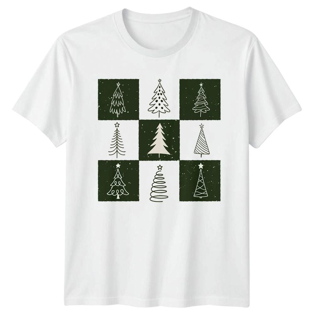 Christmas Trees Winter Holiday Unisexs TShirt Unisexs Tee Graphic Unisex Top S