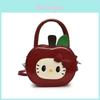 Adorable Sweet Hello Kitty Red Apple Design Mini Shoulder Bag For Daily Casual Use