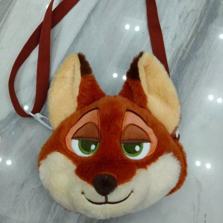 Zootopia Judy Nick Plush Shoulder Bag - Stylish and Trendy, Versatile Crossbody Bag 0168