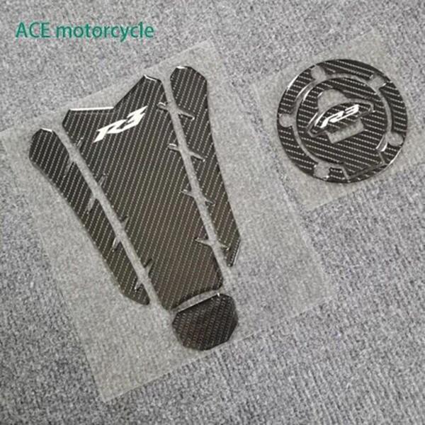 

Углеродное волокно 3D топливный бензобак Pad защитная наклейка наклейка для Yamaha YZF-R3 R3