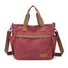 Ebyec Women's Large Capacity Lightweight Canvas Tote Bag, Crossbody Bag, Unisex, 3-Way Multifunctional, Adjustable Length, Suitable for School and