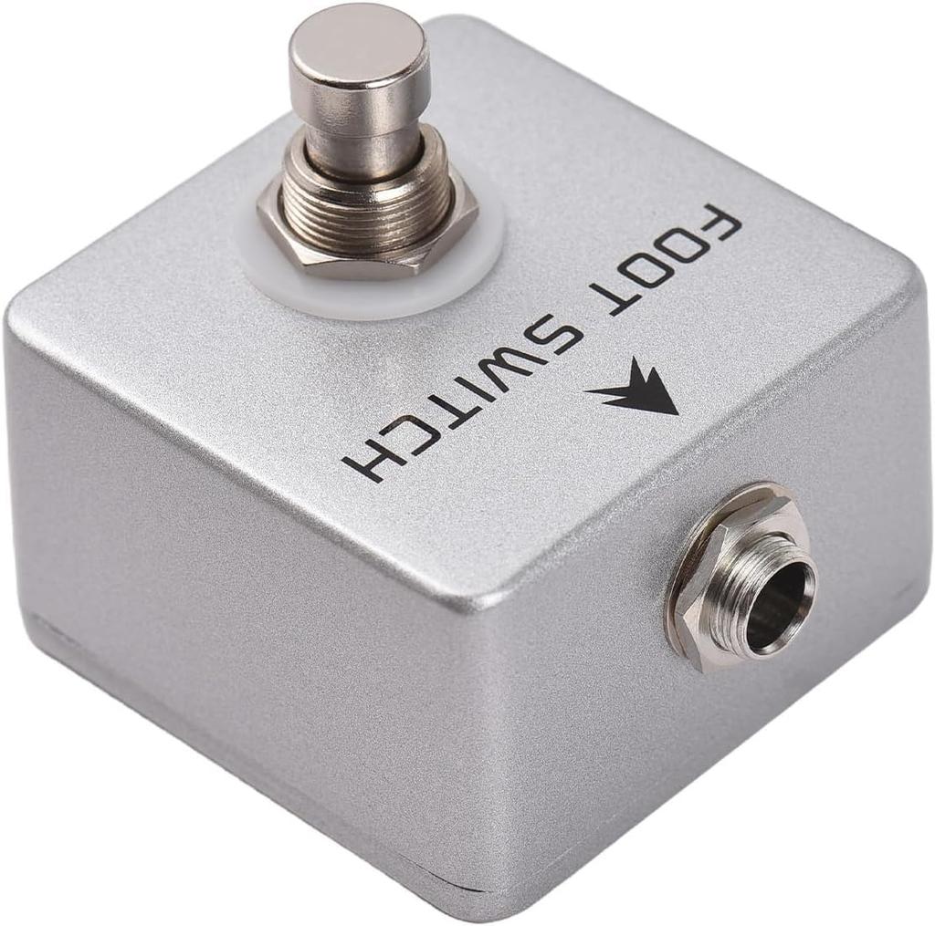 Btuty MOSKYAUDIO Comutator cu picior Amplificator Canal Comutator cu picior Funcție de blocare și memorie Ieșire mono din aliaj de aluminiu Pedală de comutare cu picior pentru electronice