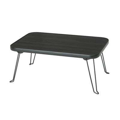 Nagai Kosan House Table a Foldable Coffee Table with a Black Woodgrain 45cm Wide X 30cm Compact and Fully (45) NK-45, Finish, Deep, Assembled.