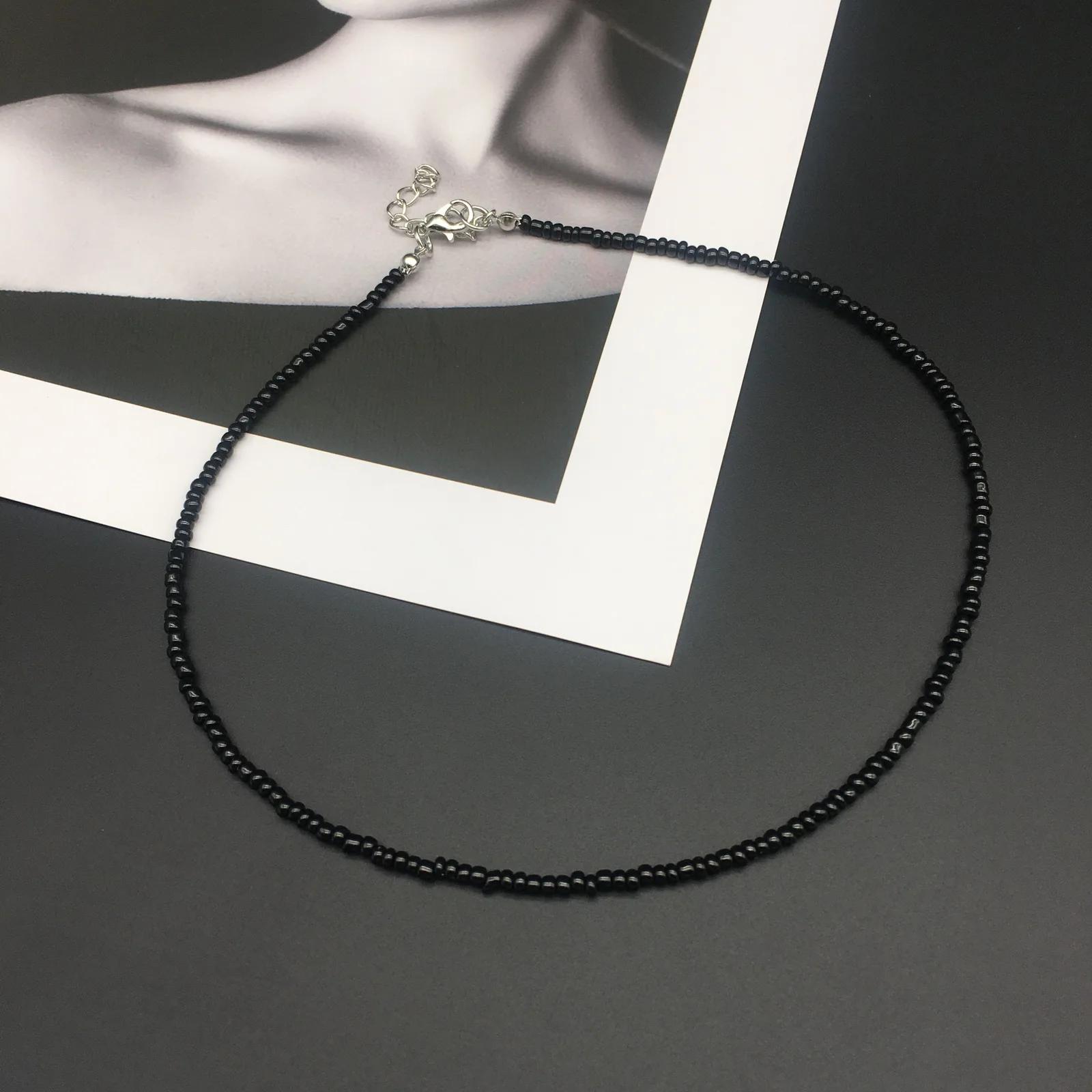 

Silver Beads Pearl Women Necklace Fashion New Korean Sweet Colorful Female Neck Jewelry Gift Accessories