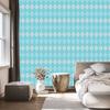 Pastel Diamonds Wallpaper in Aquamarine and Turquoise for Living Room and Bedroom 50x1000