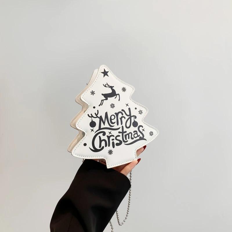 

Рождественский мультяшный олень, женская высококачественная сумка из плутониевого материала, элегантная и универсальная